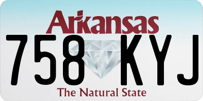 AR license plate 758KYJ