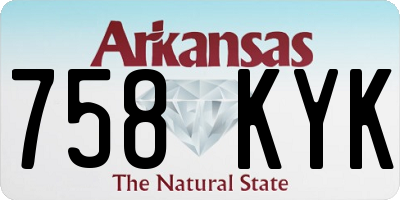 AR license plate 758KYK