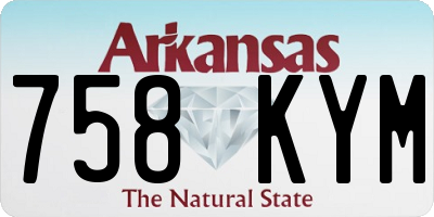 AR license plate 758KYM