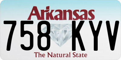 AR license plate 758KYV