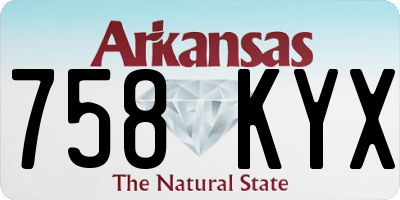 AR license plate 758KYX