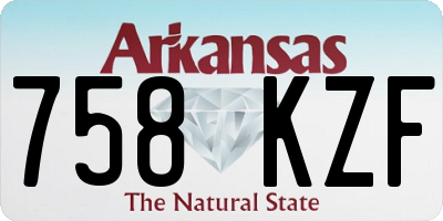 AR license plate 758KZF