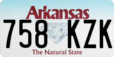 AR license plate 758KZK