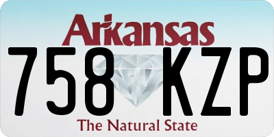 AR license plate 758KZP