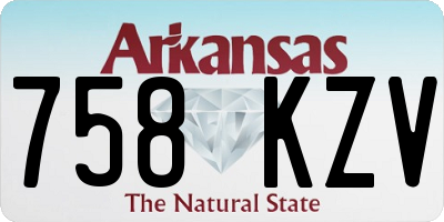 AR license plate 758KZV