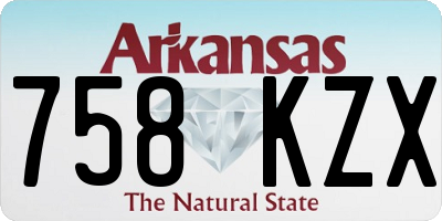 AR license plate 758KZX