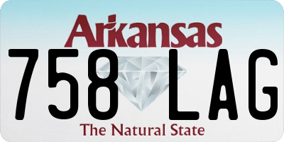 AR license plate 758LAG