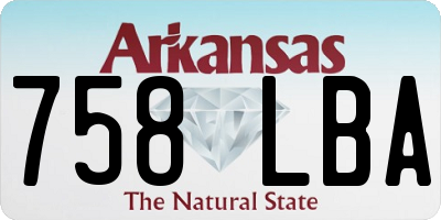 AR license plate 758LBA