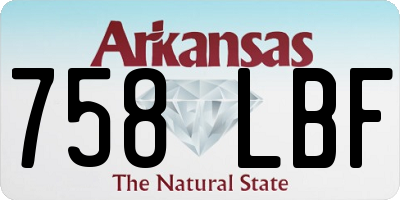 AR license plate 758LBF