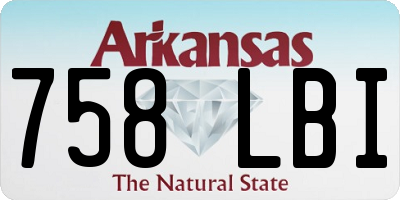AR license plate 758LBI