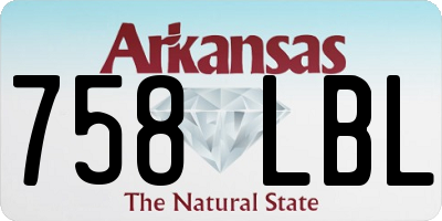 AR license plate 758LBL
