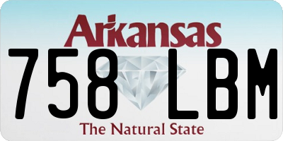 AR license plate 758LBM