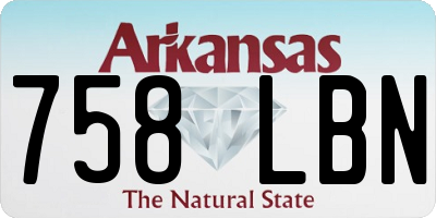 AR license plate 758LBN