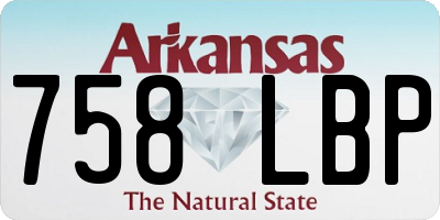 AR license plate 758LBP