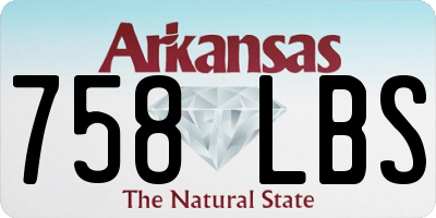 AR license plate 758LBS