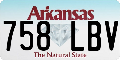 AR license plate 758LBV