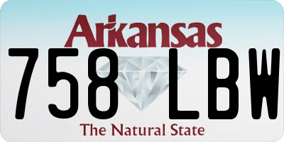 AR license plate 758LBW