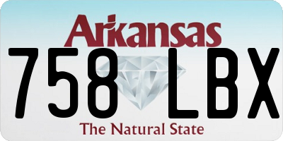 AR license plate 758LBX