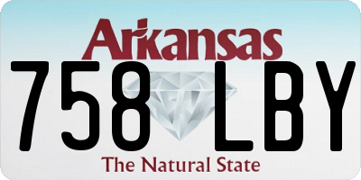 AR license plate 758LBY
