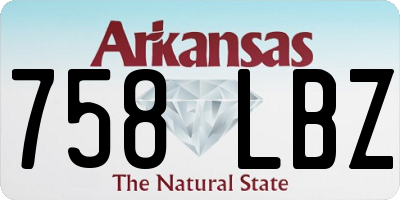 AR license plate 758LBZ