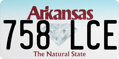 AR license plate 758LCE