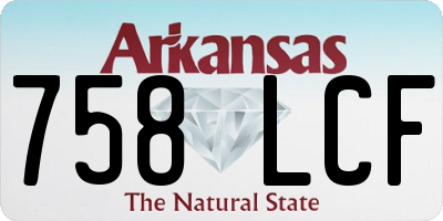 AR license plate 758LCF