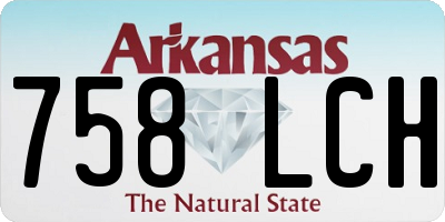 AR license plate 758LCH