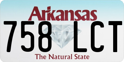 AR license plate 758LCT