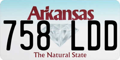 AR license plate 758LDD