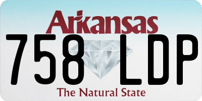 AR license plate 758LDP