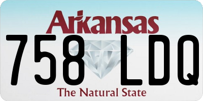 AR license plate 758LDQ