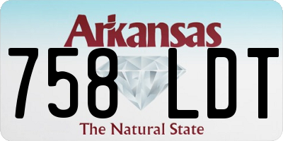 AR license plate 758LDT