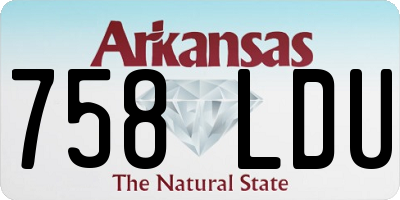 AR license plate 758LDU