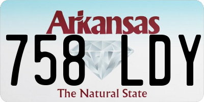 AR license plate 758LDY