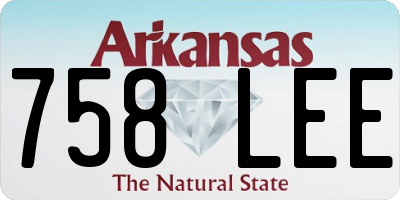 AR license plate 758LEE