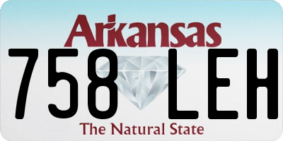 AR license plate 758LEH