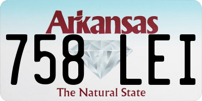 AR license plate 758LEI