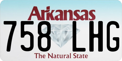 AR license plate 758LHG