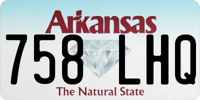 AR license plate 758LHQ