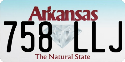 AR license plate 758LLJ