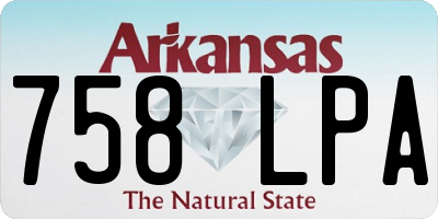 AR license plate 758LPA