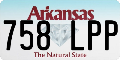 AR license plate 758LPP