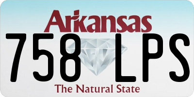 AR license plate 758LPS