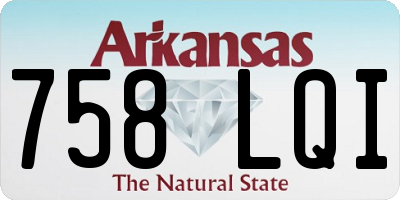 AR license plate 758LQI