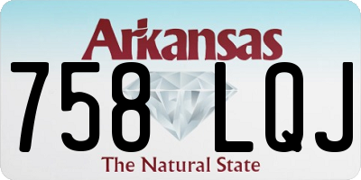AR license plate 758LQJ