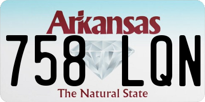 AR license plate 758LQN