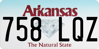 AR license plate 758LQZ