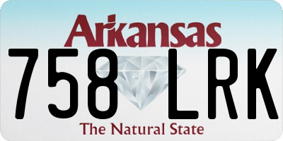 AR license plate 758LRK
