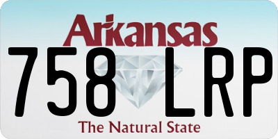 AR license plate 758LRP