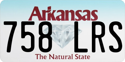 AR license plate 758LRS